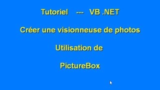 Tutoriel  Créer une simple visionneuse part 1 en VBnet [upl. by Pearl]