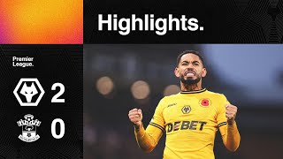 Cunha STUNNER gives us first win  Wolves 20 Southampton  Highlights [upl. by Yraunaj887]