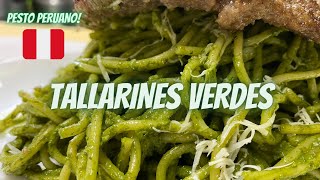 Tallarines verdes PESTO PERUANO COMIDA PERUANA [upl. by Urial833]