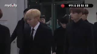 Seventeen visited jonghyun funeral hall 171220 [upl. by Raamal]