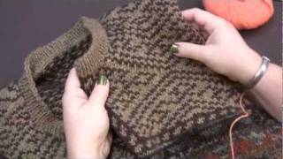 How to Prepare amp Cut a Steek when Knitting [upl. by Screens537]