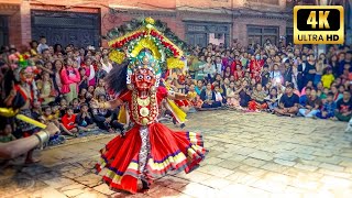 The Historical Mahakali Dance  Nagadesh Bhaktapur  Full Video  4K Ultra HD [upl. by Vinay]