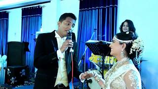 Ishankas Surprise Song quotManaloli Manamaliyequot at the Wedding of Chathu amp Ishanka [upl. by Lonee273]