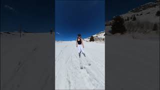 Quick ski in Alpe springshot snowseason snowfall [upl. by Pradeep950]