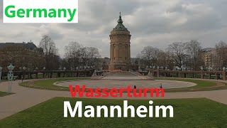 Mannheim Wasserturm  Rosengarten Stadtzentrum in Germany 德国曼海姆市中心水塔玫瑰园 [upl. by Dale]