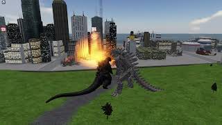 MECHAGODZILLA 2021 VS HEISEI GOJIRA  Roblox Kaiju Arisen 50 [upl. by Shadow]