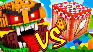 HAMBURGUERZILLA VS LUCKY BLOCK COMIDA MINECRAFT LUCKY BLOCK CHALLENGE [upl. by Redlac602]