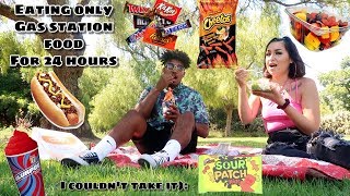 We Ate Gas Station Food For 24 Hours  I hated this challenge😭 [upl. by Ilera]