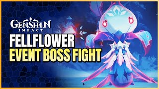 Giant Whopperflower Boss Fight  How To Beat Fellflower Boss  Genshin Impact [upl. by Thibault310]