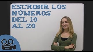 Escribir los números del 10 al 20 [upl. by Fey]