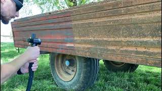 Lasersko čišćenje prikolice  Laser cleaning of a trailer [upl. by Abbey765]