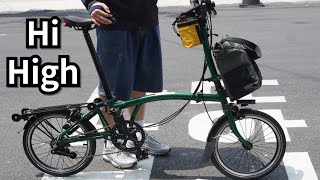 브롬톤 자전거 인기 컬러 레이싱그린 H 핸들바 Brompton bicycle High bar racing green [upl. by Alvord302]