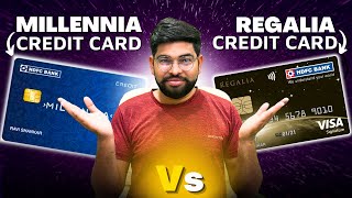 HDFC Millennia Vs Regalia Credit Card  HDFC Millennia Vs Regalia  Detailed Comparison [upl. by Ylla]