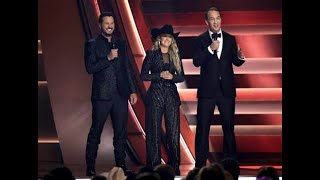 Luke Bryan Gives Fun Advice to Lainey Wilson at CMA Awards 2024 [upl. by Pappas628]