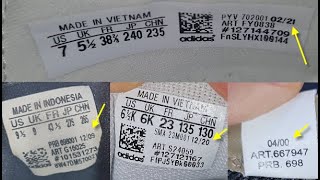 How to tell original Adidas sneakers production date How to spot the release date of Adidas shoes [upl. by Leba]