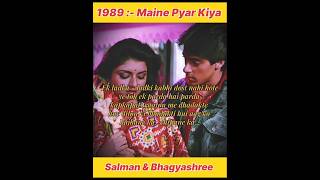 Maine Pyar Kiya New movie scene salmankhan bhagyashree ytshorts shorts [upl. by Ines490]