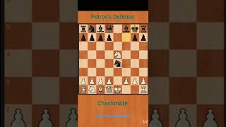 Checkmate using Petrovs Defensechess shorts [upl. by Merfe]