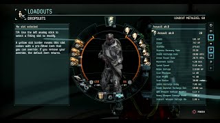 Dust 514  Fitting  THE Amarr Assault Suit [upl. by Haonam]