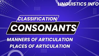 classification of consonants [upl. by Star652]