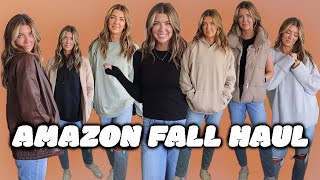 Amazon Fall Clothing Haul 2024 Cozy Sweatshirts Jackets amp Fall Basics [upl. by Shawna]