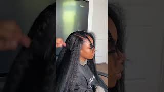 Kinky straight u part wig so natural upartwig leaveout [upl. by Kotta]