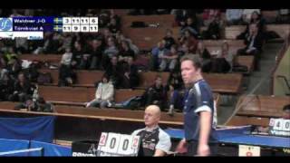 Waldner vs Törnqvist  Safir International table tennis tournament [upl. by Lraed]