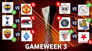 UEFA EUROPA LEAGUE MATCHDAY 3 PREDICTIONS amp BETTING TIPS [upl. by Zobkiw]