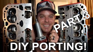 DIY Head Porting Small Block Chevy Vortec 062 Part 3 of 3 [upl. by Atreb434]