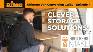 Creating a SpaceEfficient Table and Storage Setup for your Van [upl. by Maje550]