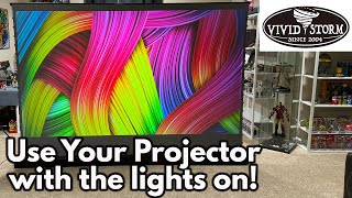 Vivid Storm ALR projector screen Makes Every Projector Picture 100 BETTER [upl. by Letsirc121]