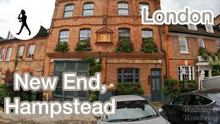 A chilled London walk around New End Hampstead [upl. by Enellek]