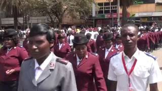 The Salvation Army march through central Nairobi [upl. by Leak599]