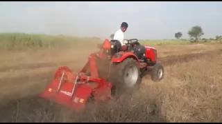 Massey Ferguson 6028 4Wd 28 Hp 🇮🇳 First Compact Utility Tractor Demo On Agristar 35 Foot Rotavato [upl. by Aizat]