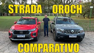 Comparativo Fiat Strada x Renault Oroch [upl. by Killy]