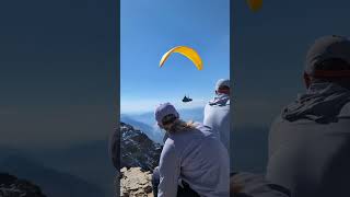 Amazing paraglider at the summit of Mount Timpanogos [upl. by Ayotal628]