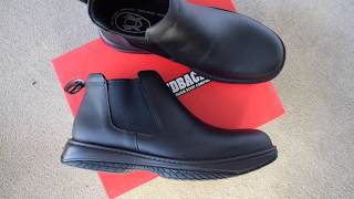 Redback Chefs RRBN Retro Black Nappa Leather boots [upl. by Jagir]