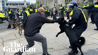 Farright violence spreads to Plymouth [upl. by Notsnorb]