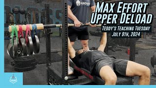 Max Effort Upper Deload [upl. by Anselma]