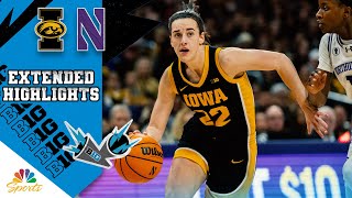 HIGHLIGHTS Iowa vs Northwestern  Big Ten Womens Basketball  1312024  NBC Sports [upl. by Schmitt]