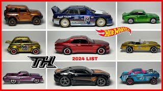 HOT WHEELS 2024 Super Treasure Hunt List  So Far [upl. by Cockburn183]