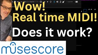 Real Time with Musescore 3 6 manual MIDI input  music notation software [upl. by Guyer]