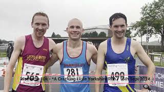 Wetherby 10k 2024 Mass Start amp Winner Finish Interviews 15th Sept 2024 [upl. by Dianthe168]