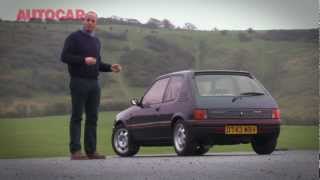 Peugeot 205 GTI the original hot hatch  hero car by wwwautocarcouk [upl. by Anegroeg864]