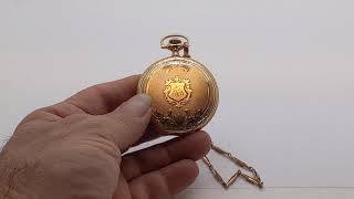 Waltham Pocket Watch Model 1908 from 1910  Case 16s  17 jewels  Serial 18018670 [upl. by Nedda]