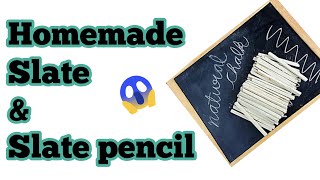 Homemade slate and slate pencil  DIY Slate  DIY Slate Pencil  How To Make Slate and Slate Bar [upl. by Cordelie]