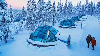 Wintertime in Kakslauttanen Arctic Resort Finland 🇫🇮 [upl. by Byrom371]