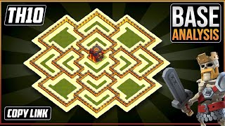 THE NEW ULTIMATE TH10 HYBRIDTROPHYdefenseBase 2022Town Hall 10 Trophy Base DesignClash of Clans [upl. by Mohun50]