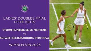 HunterMertens vs HsiehStrycova Ladies Doubles Final Highlights  Wimbledon 2023 [upl. by Jezreel918]