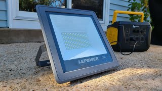 LEPOWER 15000 Lumen 150W Flood Light Review [upl. by Anitsihc93]