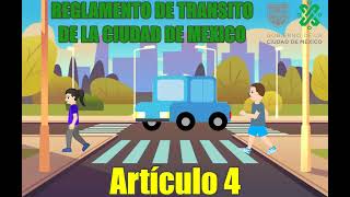 REGLAMENTO DE TRANSITO DE LA CDMX 2022 ARTICULO 4 [upl. by Silado]